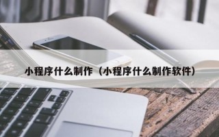 丽江小程序什么制作（小程序什么制作软件）