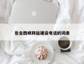 丽江包含西峡网站建设电话的词条